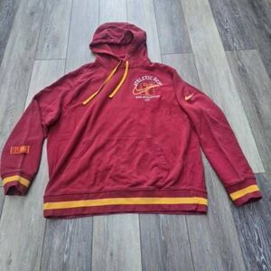 NIKE Sportswear Class Of 72 Hoodie Mens large Red Sweatshirt Pullover Swoosh